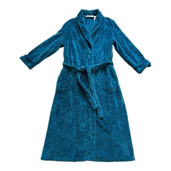 Vintage By Jasmine Rose Velour Robe - Size Medium - Picture 1 of 8